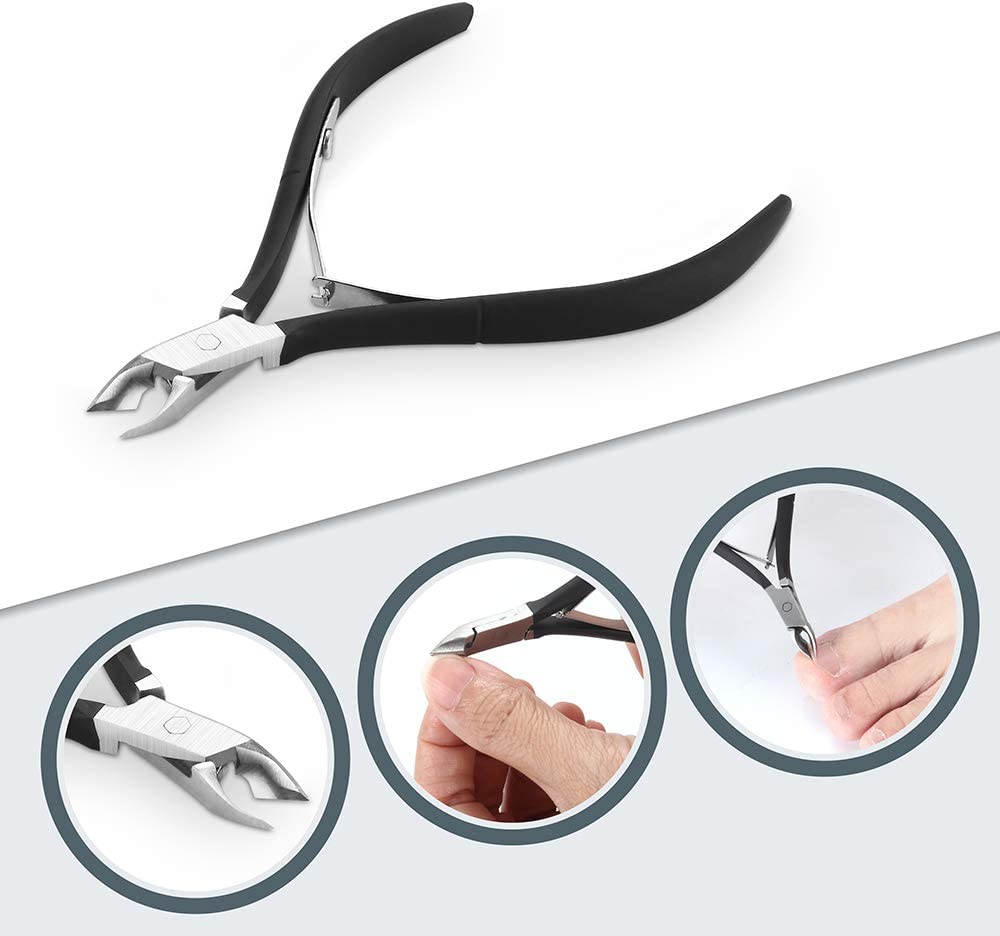 Cuticle Nipper with Cuticle Pusher-Professional Grade Stainless Steel Cuticle Remover & Cutter-Durable Manicure and Pedicure Tool - Image 6